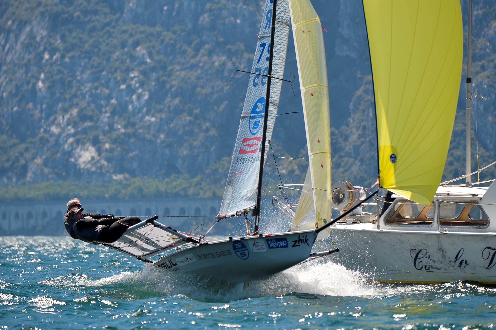 Seavolution B14 795 Blasting downwind at Garda worlds 2016